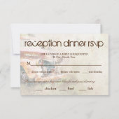 Invitation Dîner de réception dans un vieux camion rustique R (Dos)