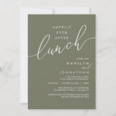 Invitation Dîner de réception de mariage de conte de fées (Devant)