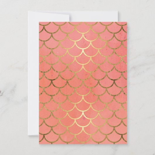 Invitation Dîner de réception de mariage formel Coquillage Ar (Dos)