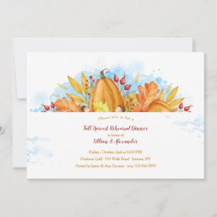 Invitation Dîner de récolte de la gloire d'automne