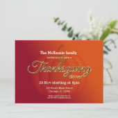 Invitation Dîner de remerciement (Debout devant)