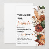 Invitation Dîner de remerciement entre amis (Devant / Derrière)