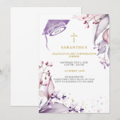 Invitation Dîner de remise des diplômes et de confirmation (Devant / Derrière)