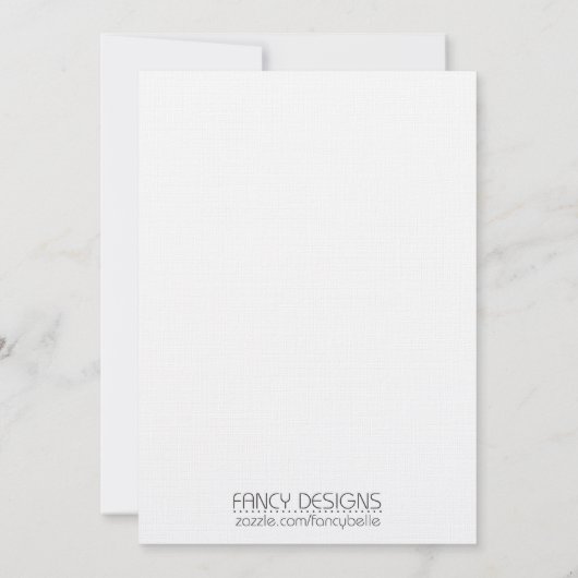 Invitation Dîner de répétition (Dos)