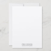 Invitation Dîner de répétition (Dos)