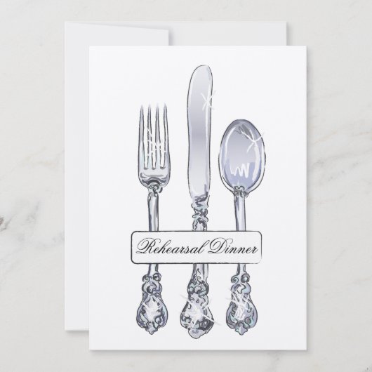 Invitation Dîner de répétition (Devant)