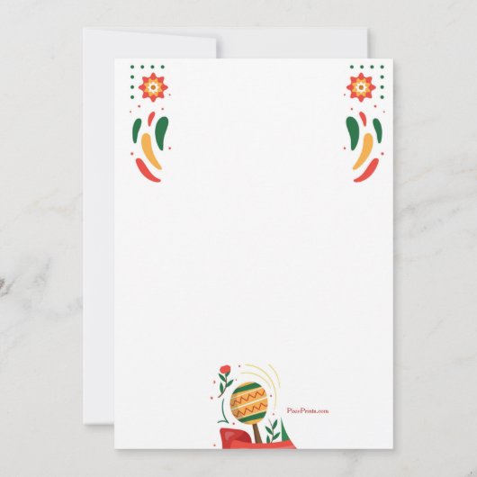 Invitation Dîner de répétition (Dos)