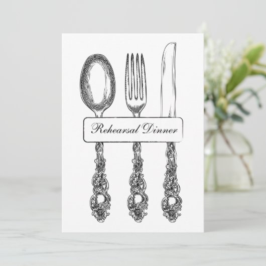 Invitation Dîner de répétition (Debout devant)