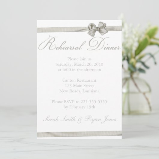 Invitation Dîner de répétition (Debout devant)