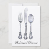 Invitation Dîner de répétition (Devant)