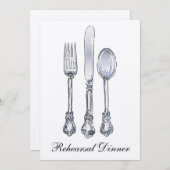 Invitation Dîner de répétition (Devant / Derrière)