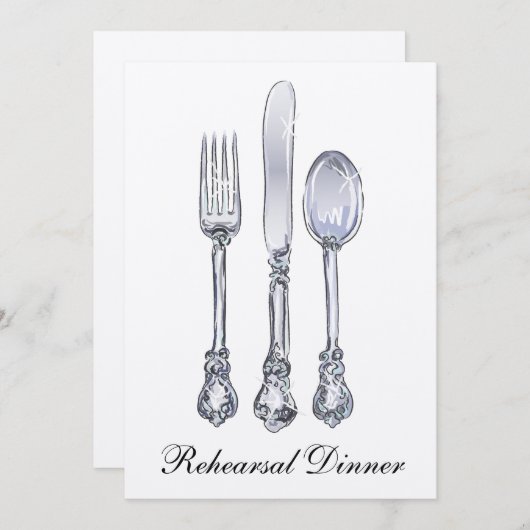 Invitation Dîner de répétition (Devant / Derrière)