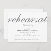 Invitation Dîner de répétition (Devant / Derrière)