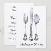 Invitation Dîner de répétition (Devant / Derrière)