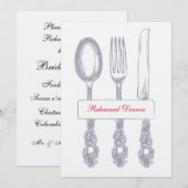 Invitation Dîner de répétition (Devant / Derrière)