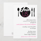 Invitation Dîner de répétition (Devant / Derrière)