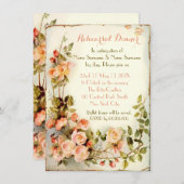 Invitation Dîner de répétition (Devant / Derrière)