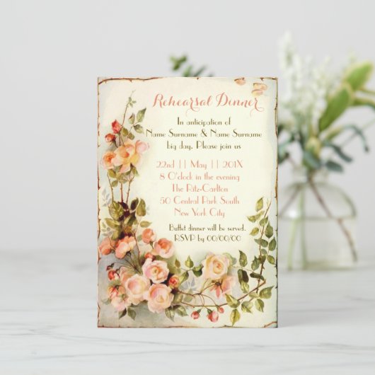 Invitation Dîner de répétition (Debout devant)