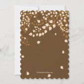 Invitation Dîner de répétition à l'automne moderne (Dos)