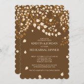 Invitation Dîner de répétition à l'automne moderne (Devant / Derrière)