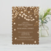 Invitation Dîner de répétition à l'automne moderne (Debout devant)