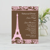 Invitation Dîner de répétition à Paris et au chocolat (Debout devant)