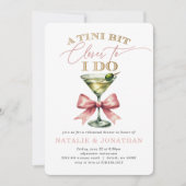 Invitation Dîner de répétition A Tini Bit Closer Martini (Devant)