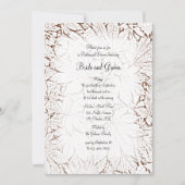 Invitation Dîner de répétition Abstrait des Feuilles d'érable (Devant)