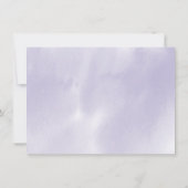 Invitation Dîner de répétition | Améthyste Lilac (Dos)