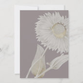 Invitation Dîner de répétition antique Purple Daisy Invitatio (Dos)