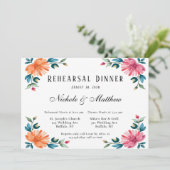 Invitation Dîner de répétition aquarelle (Debout devant)