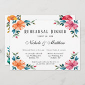 Invitation Dîner de répétition aquarelle (Devant / Derrière)