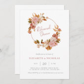 Invitation Dîner de répétition aquarelle (Devant / Derrière)