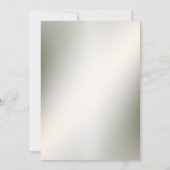 Invitation Dîner de répétition Aquarelle rose Floral Bronze (Dos)