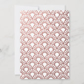 Invitation Dîner de répétition Art déco Parties scintillant r (Dos)