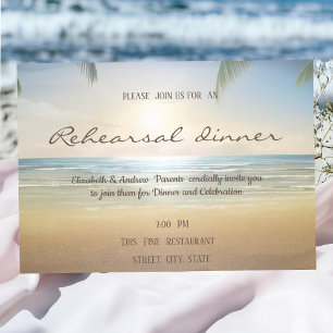 Invitation Dîner de répétition au Palms Sunset Beach