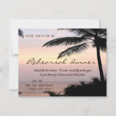 Invitation Dîner de répétition au Palms Sunset Beach (Devant)