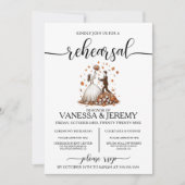 Invitation Dîner de répétition automne (Devant)