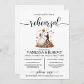 Invitation Dîner de répétition automne (Devant / Derrière)