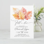 Invitation Dîner De Répétition Automne En Amour (Debout devant)