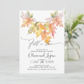 Invitation Dîner De Répétition Automne En Amour (Debout devant)