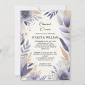 Invitation Dîner de répétition automne printemps Plum Lavende (Devant)