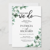 Invitation Dîner De Répétition Avant De Faire De La Verdure (Devant)