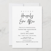 Invitation Dîner De Répétition, Avant Heureusement Jamais Apr (Devant)