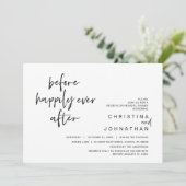 Invitation Dîner de répétition, Avant Heureux toujours après  (Debout devant)