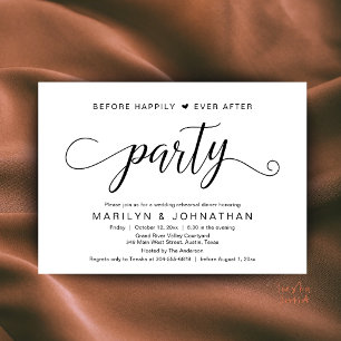 Invitation Dîner de répétition avant le bonheur éternel