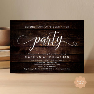 Invitation Dîner de répétition avant le bonheur éternel