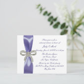 Invitation Dîner de répétition avec Bow Diamond bleu violet (Debout devant)