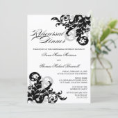 Invitation Dîner de répétition Black and Silver (Debout devant)
