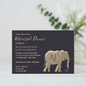 Invitation Dîner de répétition Black Gold (Debout devant)